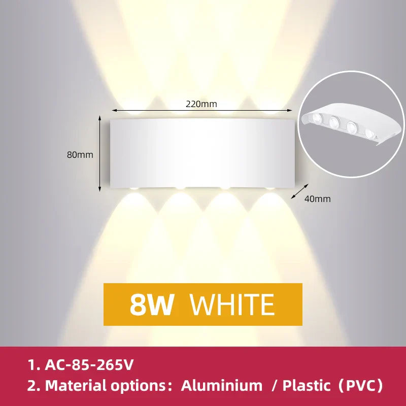 DecorBites™ LED Outdoor Garden Wall Light Waterproof Decor Porch Lamp Fixture