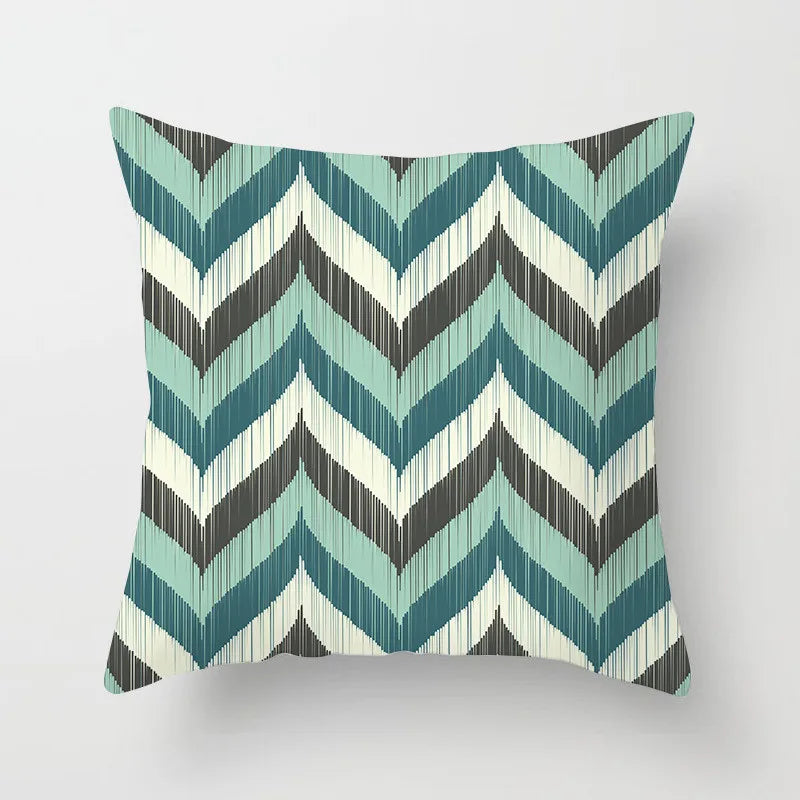 DecorBites™ Leaf Feather Cushion Covers Geometric Heart Print Pillowcase Home Decor
