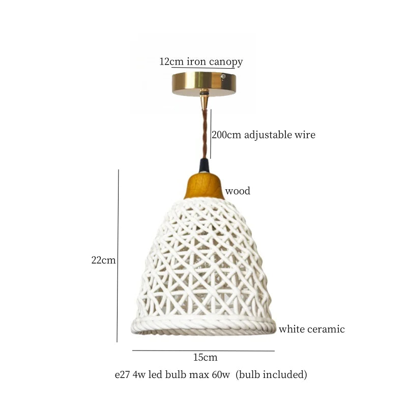 DecorBites™ Ceramic LED Pendant Light for Kitchen Dining Living Room