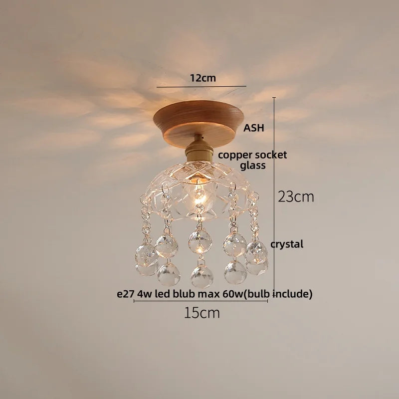 DecorBites™ Blue Hollow-out Ceramic LED Ceiling Lamp