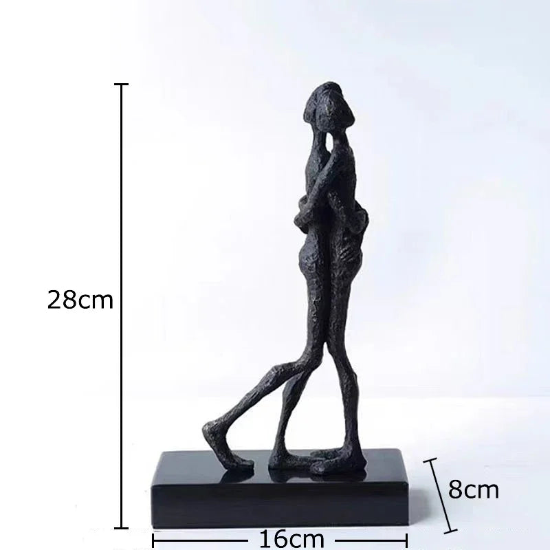 DecorBites™ Abstract Couple Statue for Desk Decoration and Room Aesthetics