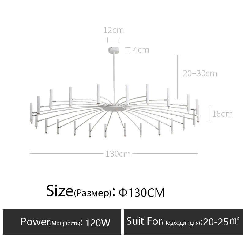 DecorBites™ LED Ceiling Chandelier: Minimalist Nordic Home Lighting for Living Room, Bedroom, Dining Area
