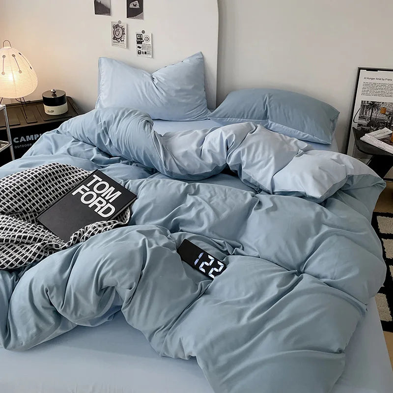 DecorBites™ Cotton Bed Sets Comforter Cover Set with Corner Ties