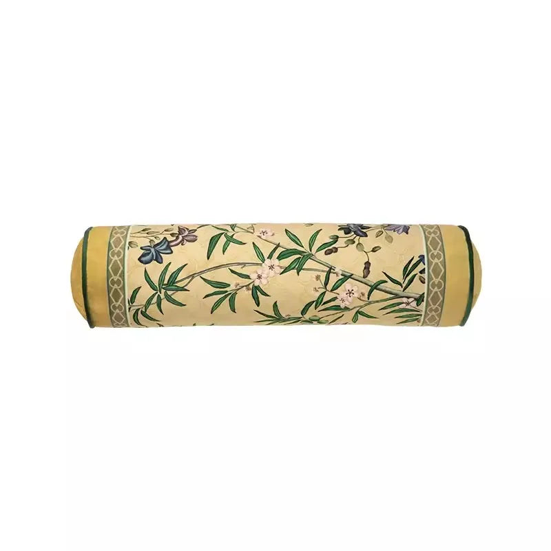 DecorBites™ Autum Orchid Velvet Lumbar Pillow Cover - Oriental Home Decor