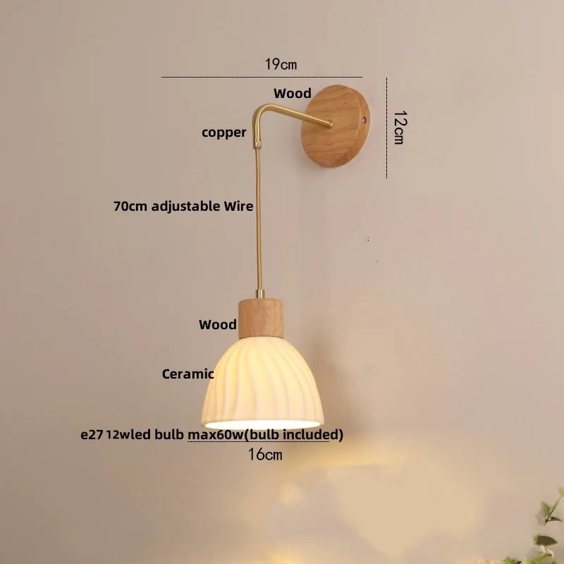 DecorBites™ LED Glass Wall Lamp: Luxury Modern Bedroom Coffee Home Decor Vanity Light