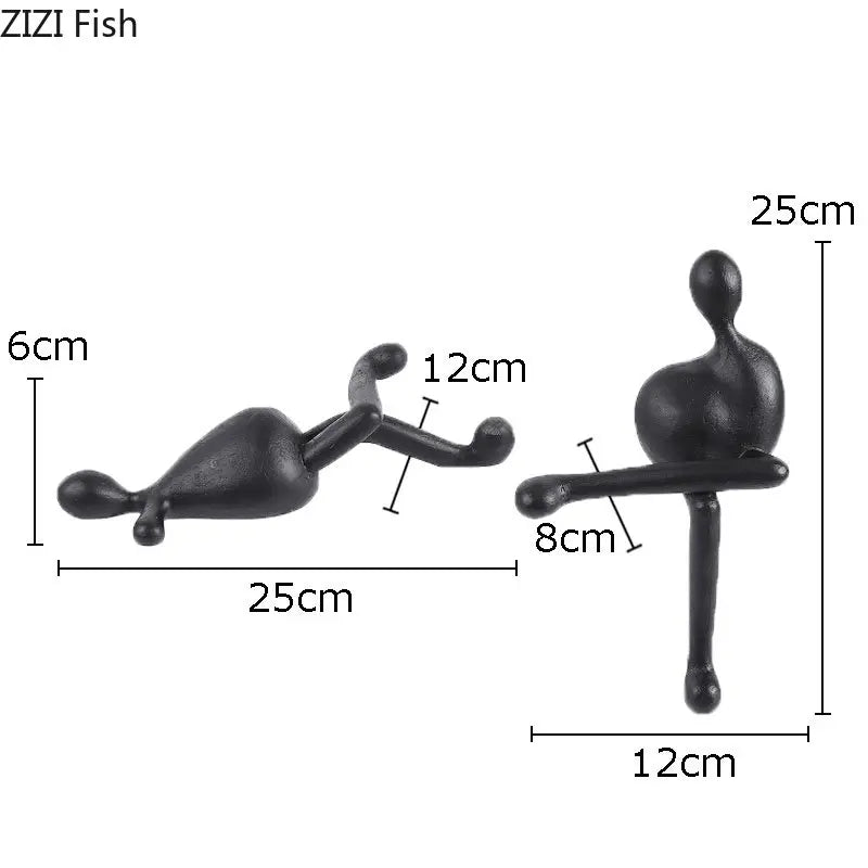DecorBites™ Abstract Characters Resin Sculpture Desk Decoration Modern Home Decor Figure Statue