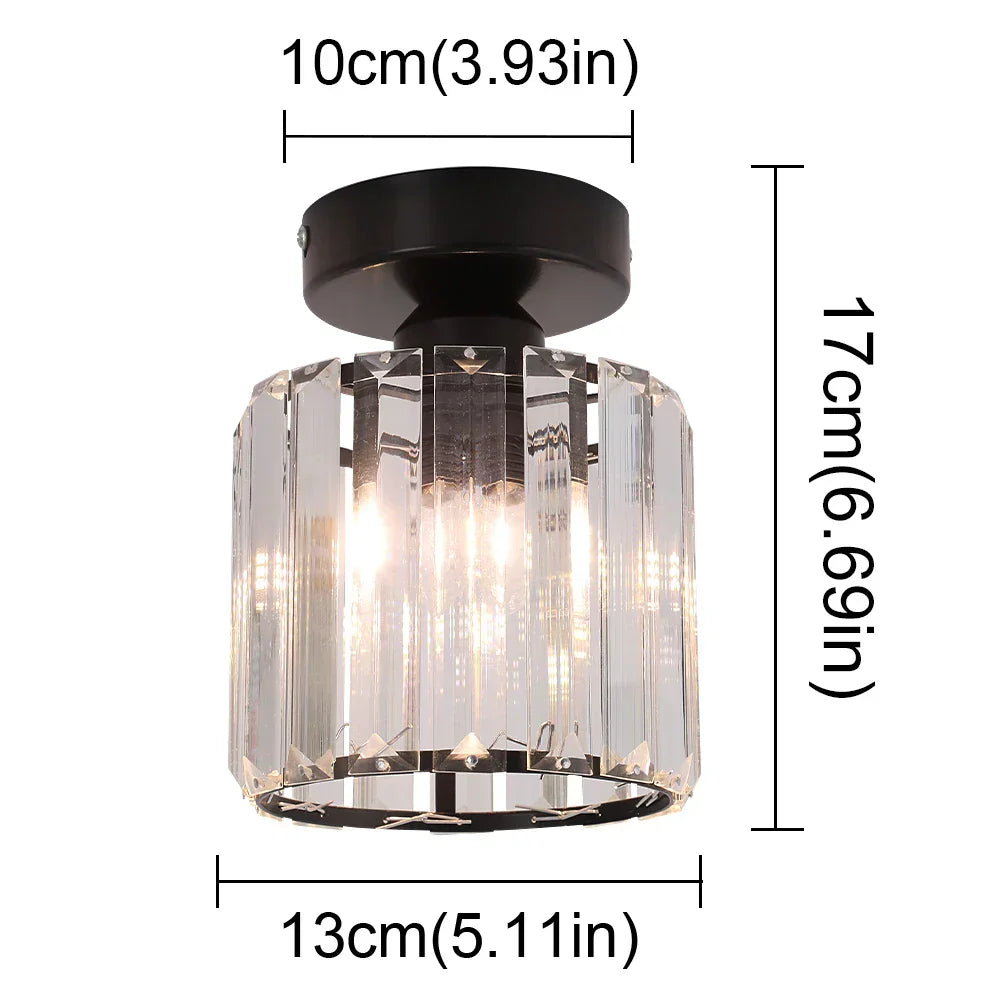 DecorBites™ K9 Crystal Pendant Light LED Ceiling Lamp Nordic Chandelier for Living Room