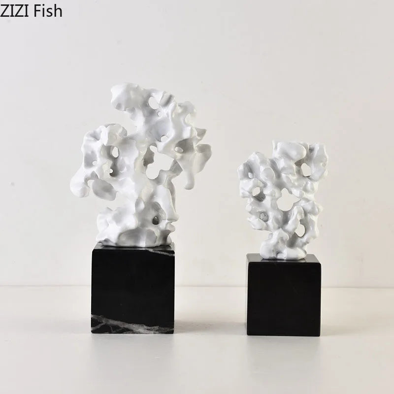 DecorBites™ Coral Creative Resin Sculpture, Modern Taihu Stone Desk Ornament for Home Decor