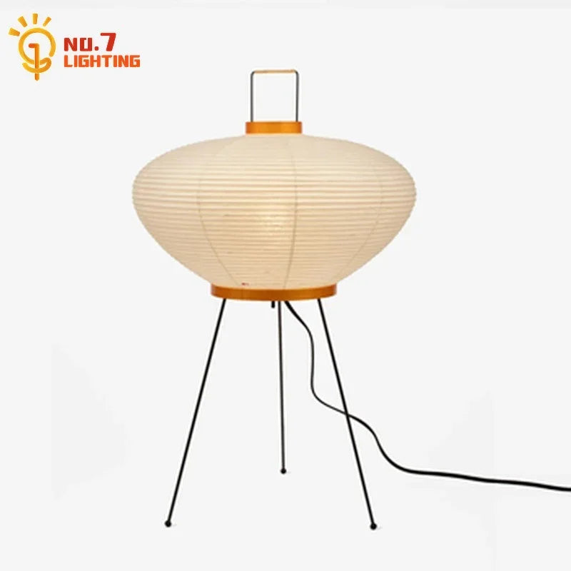 DecorBites™ Akari Noguchi Wabi-sabi LED Floor Lamp for Living Room Decor