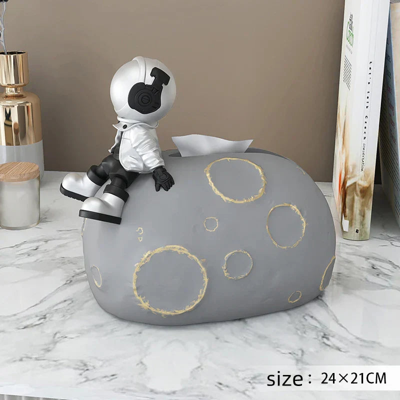 DecorBites™ Bear Statues Tissue Box Table Decor for Home Living Room, Creative Nordic Figurines