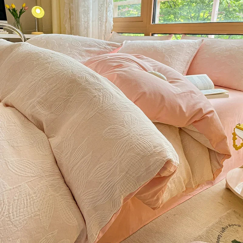 DecorBites™ Cotton Three-Layer 3Pcs Bedding Set - Soft, Breathable, and Comfortable