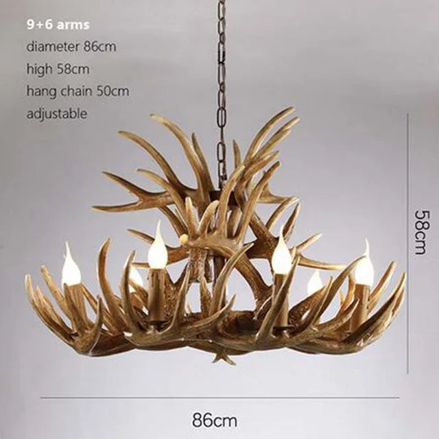 DecorBites™ Antler Pendant Chandelier for Home Decor and Lighting Fixtures