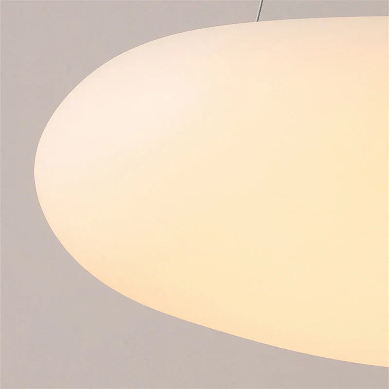 DecorBites™ LED Pebble Pendant Light: Stylish White Chandelier for Living Room, Bedroom, and Restaurant Décor.
