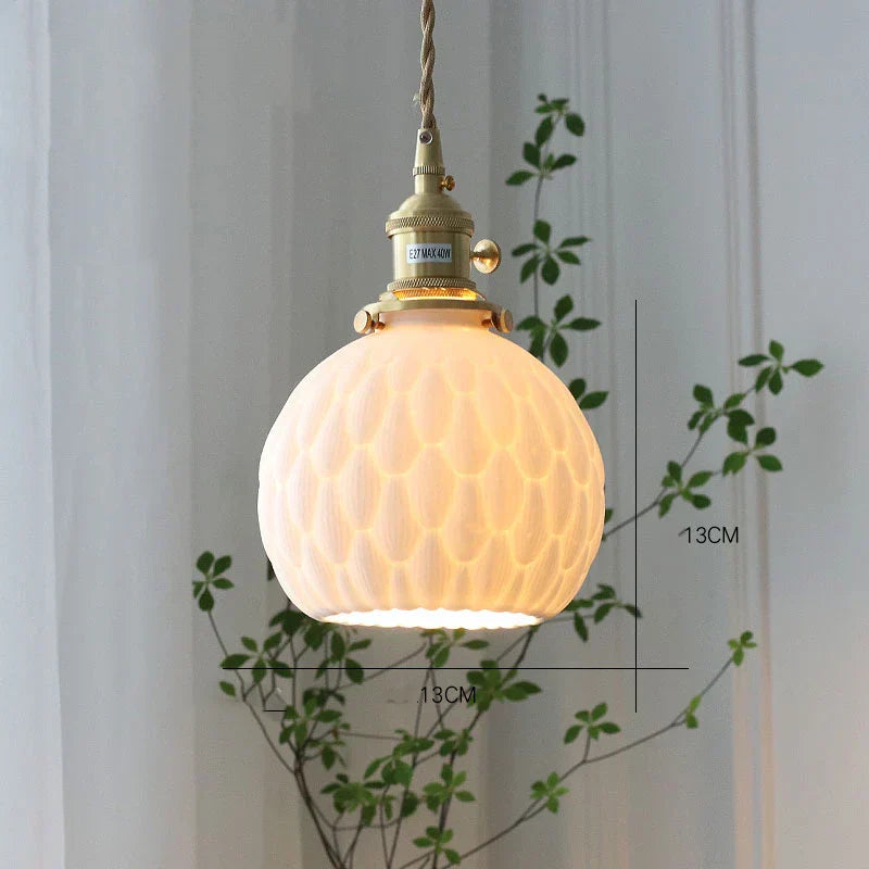 DecorBites™ Ceramic LED Pendant Lights | Copper Modern Hanglamp for Home Indoor Lighting