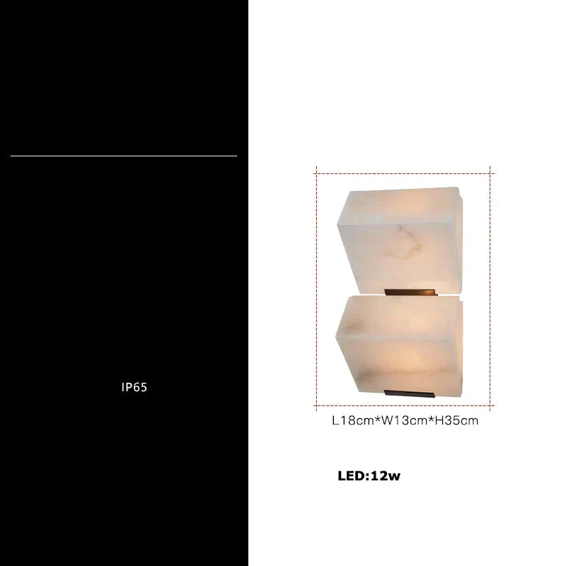 DecorBites™ Geometric LED Outdoor Wall Sconce Cube Light for Corridor Backyard