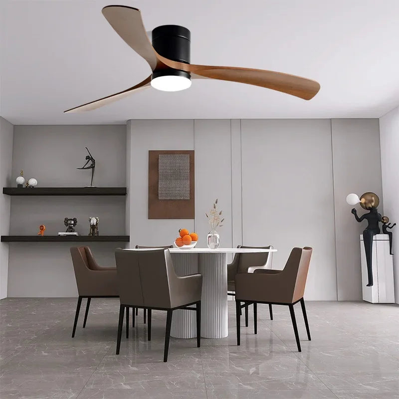 DecorBites™ 46-Inch Modern Black Ceiling Fan Light with Remote Control