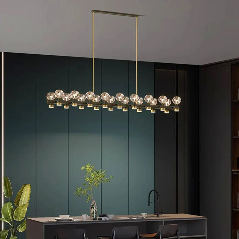 DecorBites™ Crystal Chandelier Luxury Pendant Light for Living and Dining Room