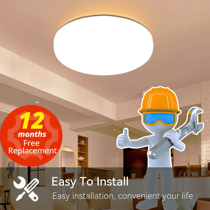 DecorBites™ LED Ceiling Chandelier: Modern 220V Living Room Light Fixture with Ultrathin Design