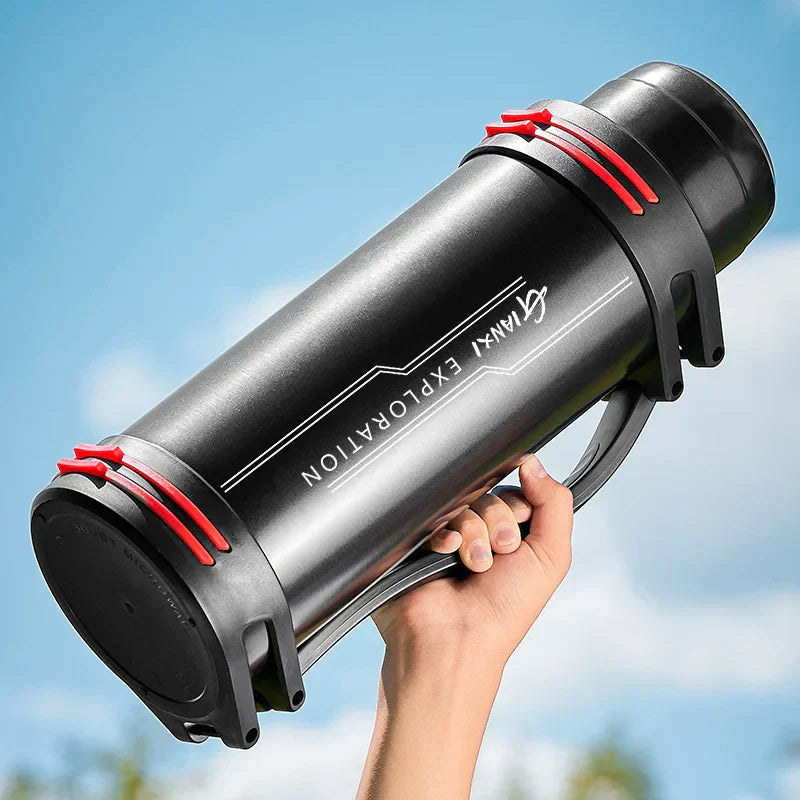 DecorBites™ Stainless Steel Travel Kettle - Hot Water Thermos Bottle