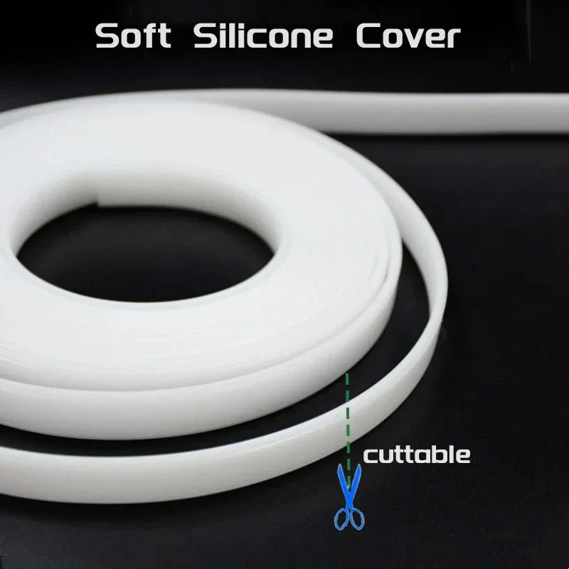 DecorBites™ LED Strip Channel Diffuser for Flexible Replaceable LED Aluminum Profile Light Cover