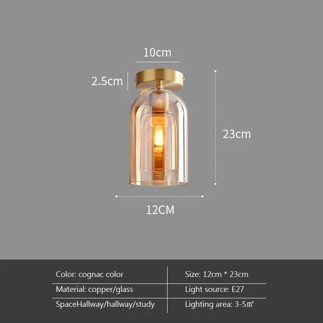 DecorBites™ LED Glass Ceiling Chandeliers for Home Indoor Lighting