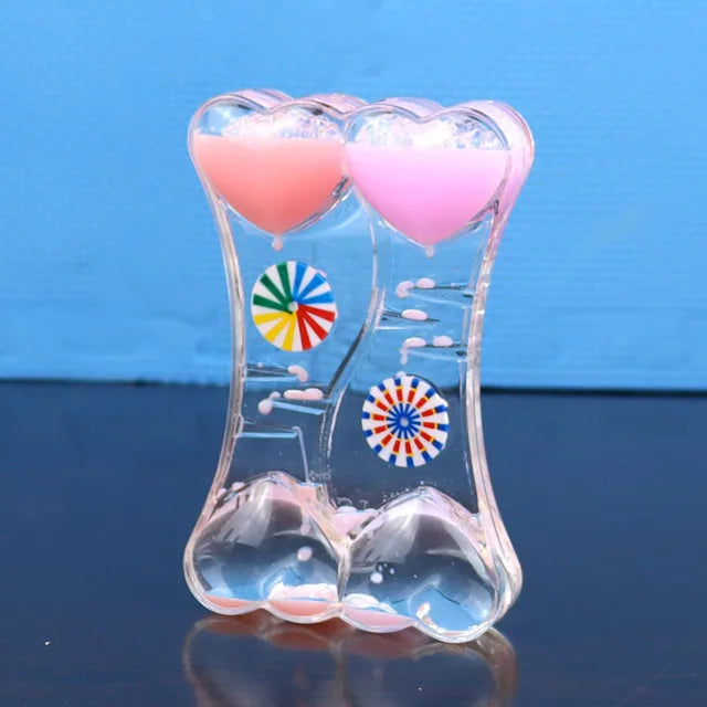 DecorBites™ Liquid Motion Sand Timer Stress Toy for Children, Living Room Decor