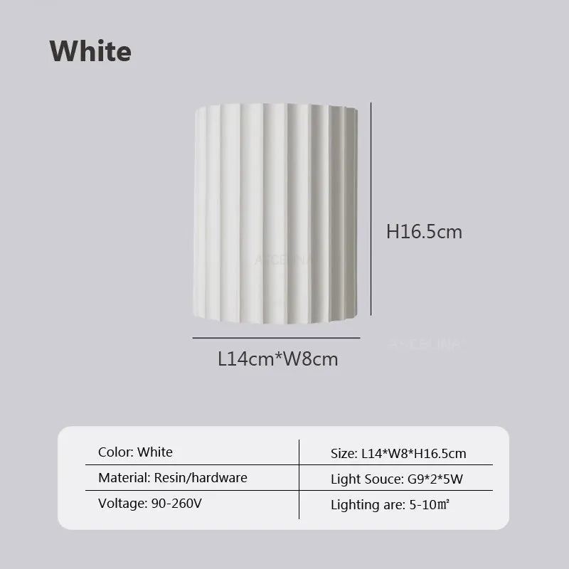 DecorBites™ LED Resin Wall Sconces Minimalist Illumination for Entryway Living Bedroom