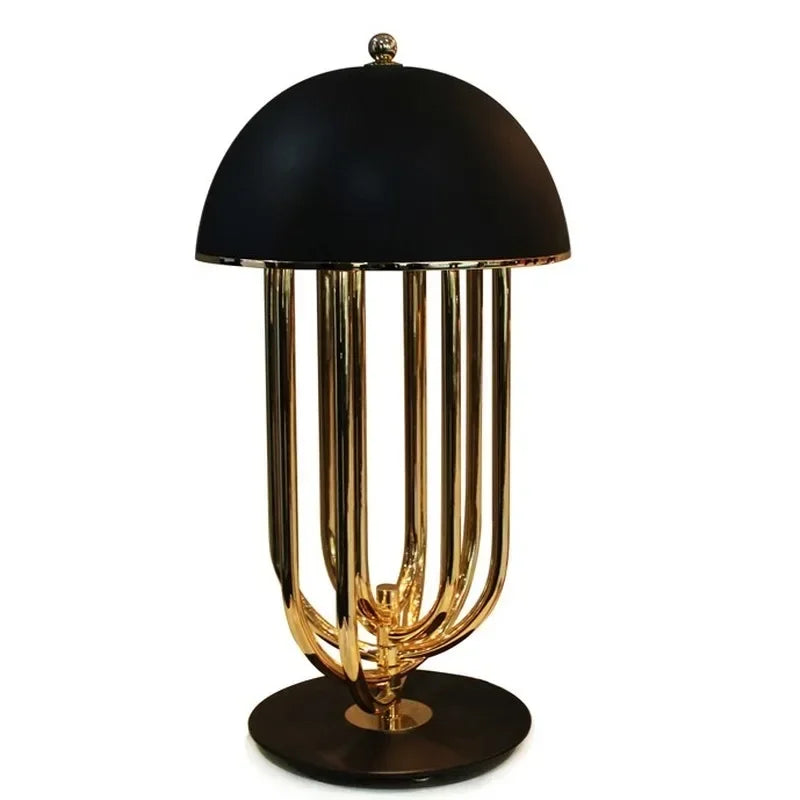 DecorBites™ Black Led Bedside Table Lamp, Nordic Design for Bedroom, Study, and Cafe