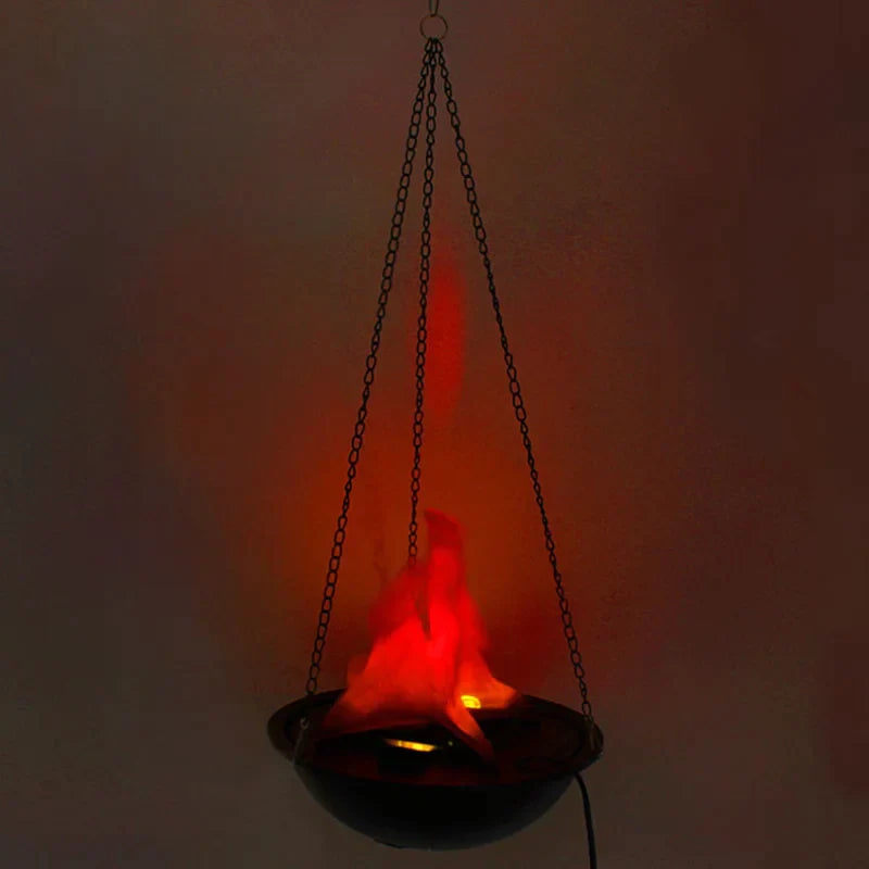 DecorBites™ Electronic Brazier Flame Lamp for Halloween Decor, Bar & Hotel Ambiance
