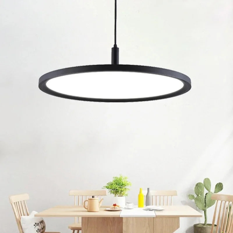 DecorBites™ Aluminum Pendant Light: Round LED Ceiling Lamp for Home, Hotel, Restaurant, Bar