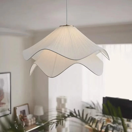 DecorBites™ Fabric Petal Pendant Lights - Nordic Creamy Bar Suspension Lamp