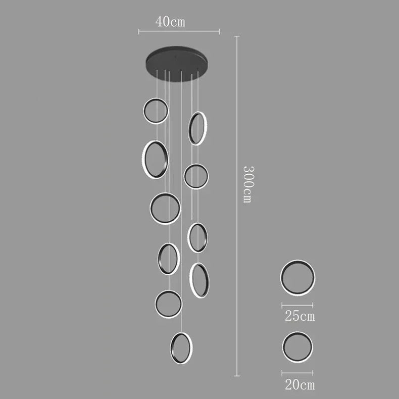 DecorBites™ LED Pendant Lights: Modern Minimalist Hanging Chandelier for Living & Dining Room