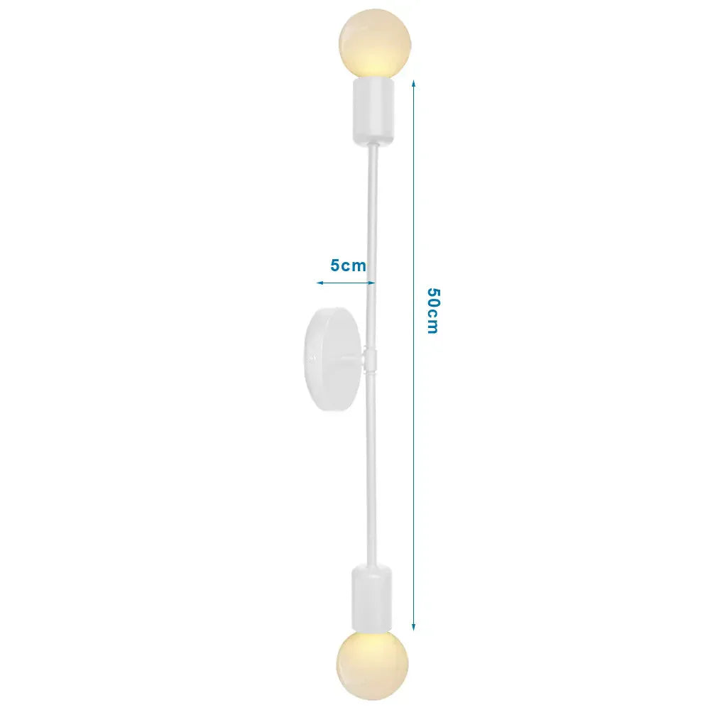 DecorBites™ Industrial LED Wall Sconce Iron Bedside Lamp Retro Loft Indoor Lighting