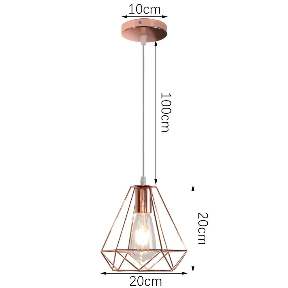 DecorBites™ Industrial Retro Loft LED Pendant Light for Home Living Room Kitchen
