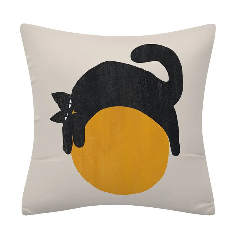 DecorBites™ Geometry Pattern Cushion Cover Polyester Cotton Sofa Pillowcase Home Decor