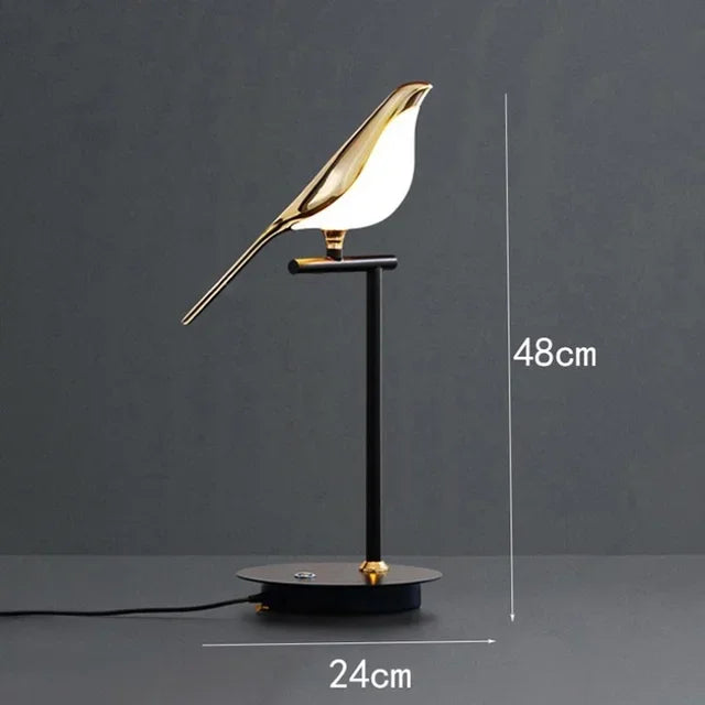 DecorBites™ Gold Magpie Bird LED Ceiling Chandelier for Dining Room Decor