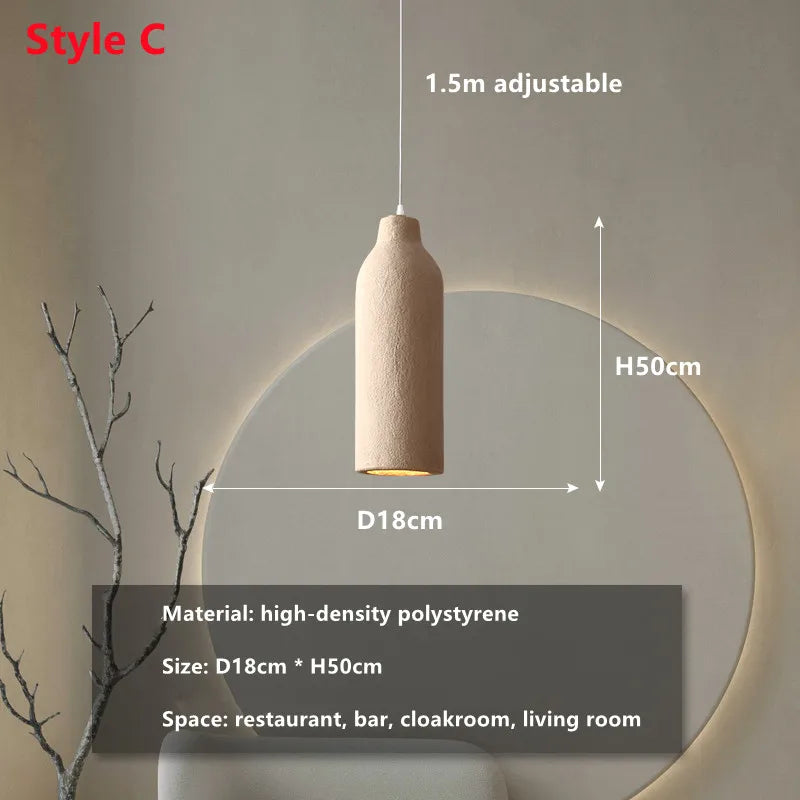 DecorBites™ Cement Chandelier Light: Designer Home Decor for Living Room, Bedroom, and Bar