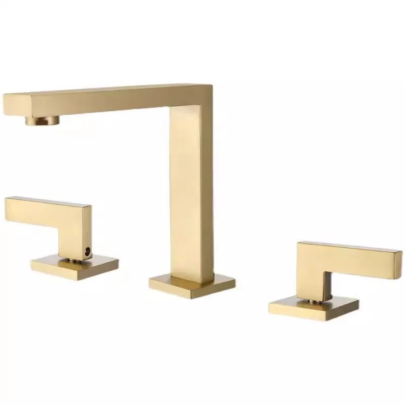 DecorBites™ Brushed Gold Waterfall Basin Faucet - Antique Brass Bathroom Sink Faucet