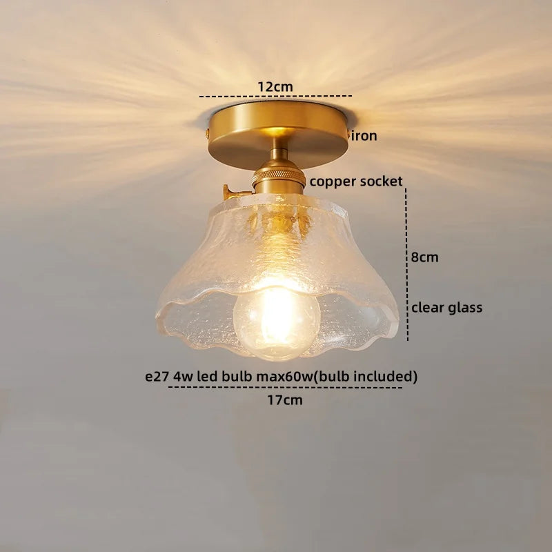 DecorBites™ LED Glass Ceiling Lamp for Interior Decor