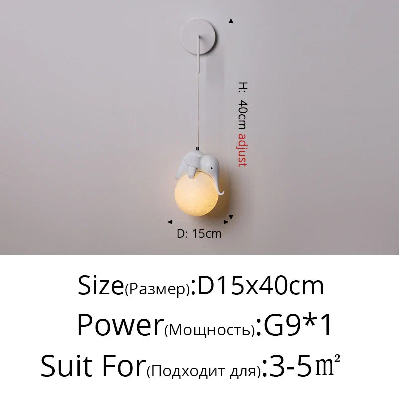 DecorBites™ Bear Bedroom Wall Lamp: Modern Chandelier for Living Room, Study & Dining Room