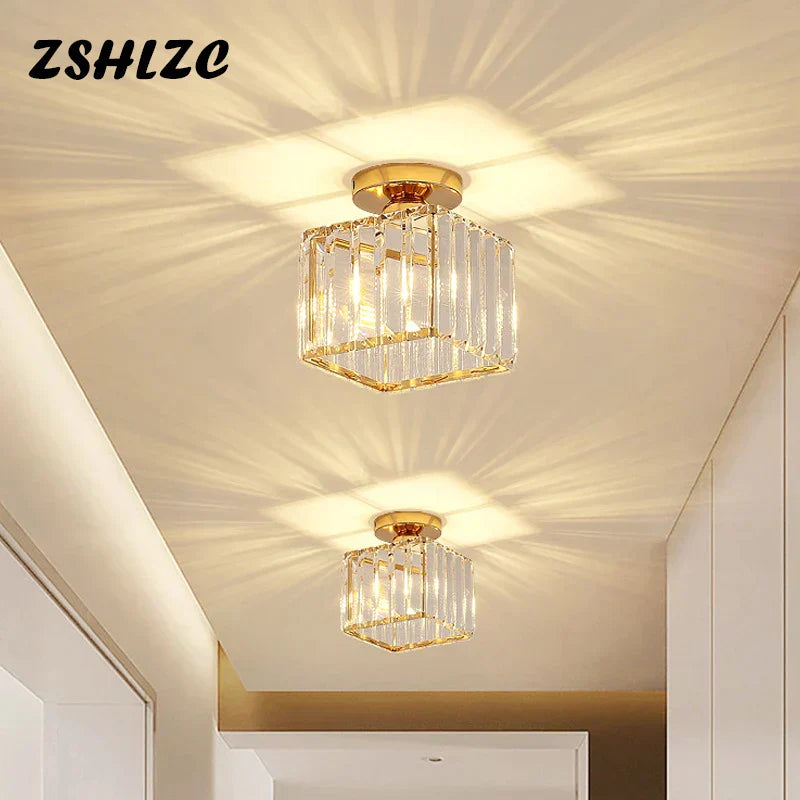DecorBites™ Crystal LED Chandelier Ceiling Light for Home Decor & Lighting in Various Rooms