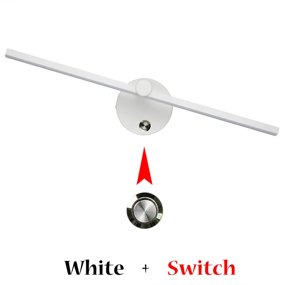 DecorBites™ Linear LED Vanity Wall Light with Switch, 300° Rotation, 41CM - Nordic Minimalist Style