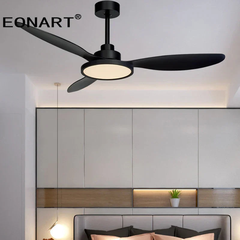 DecorBites™ 52" Fashion Plastic Blade Ceiling Fan with Lamp and Remote Control