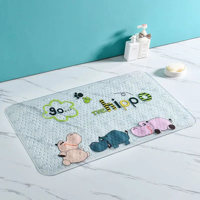 DecorBites™ Cartoon Non-Slip Bathroom Mat with Suction Cup for Child Bathtub Eco-Friendly