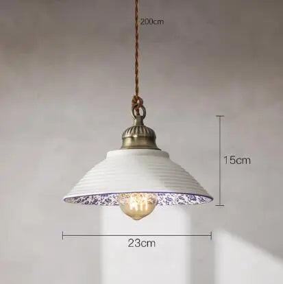 DecorBites™ Blue Glass Pendant Lights for Bedroom Dinning Living Room