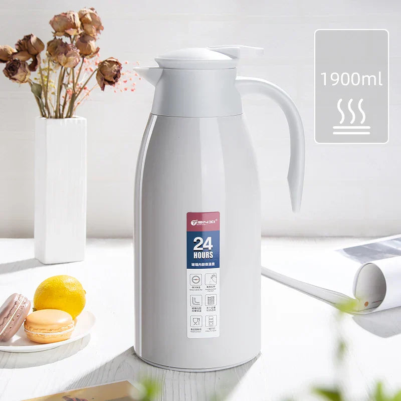DecorBites™ InsulaVacuum Bottle Glass Liner Large-capacity Thermos - Household Portable Drinkware