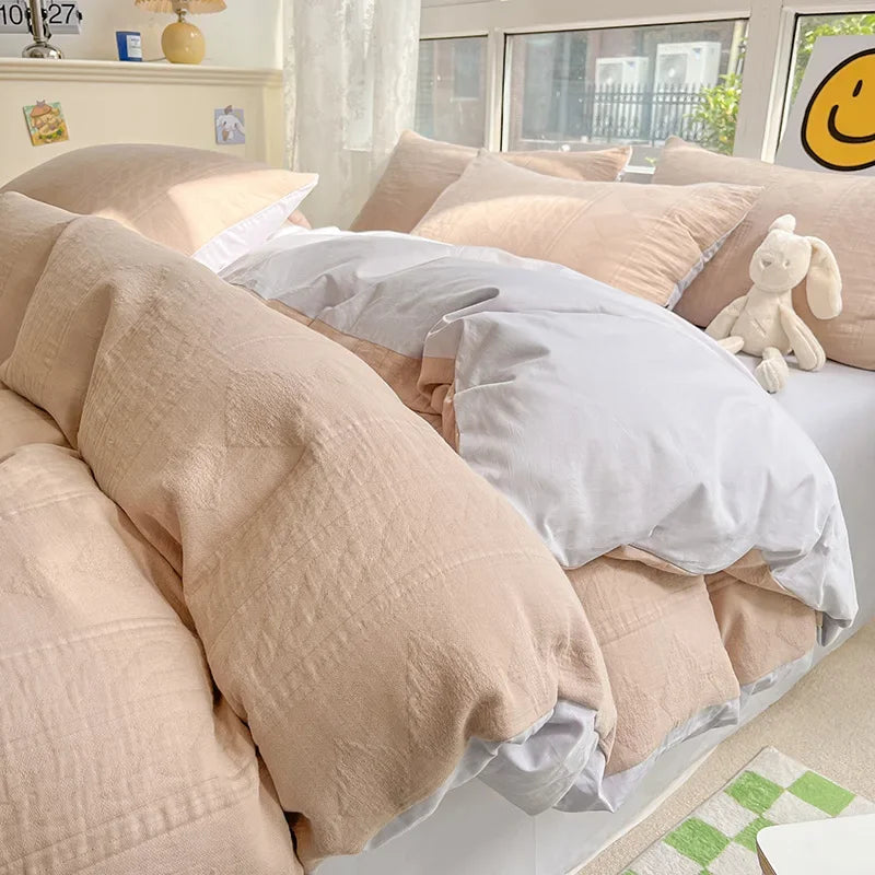 DecorBites™ Cotton Three-Layer 3Pcs Bedding Set - Soft, Breathable, and Comfortable