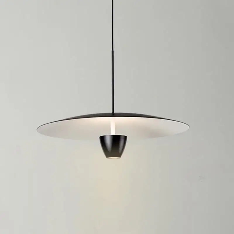 DecorBites™ Black LED Hanging Light: Modern Nordic Minimalist Design for Restaurant, Bar, Hotel.