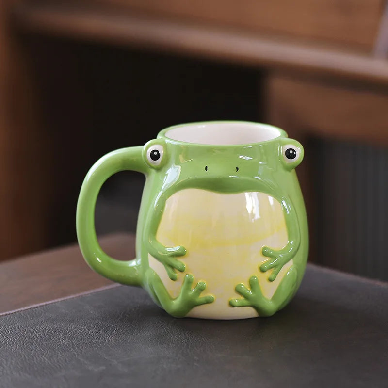 DecorBites™ Cute Cartoon Animal Ceramic Mug Kids Breakfast Cup Christmas Gift