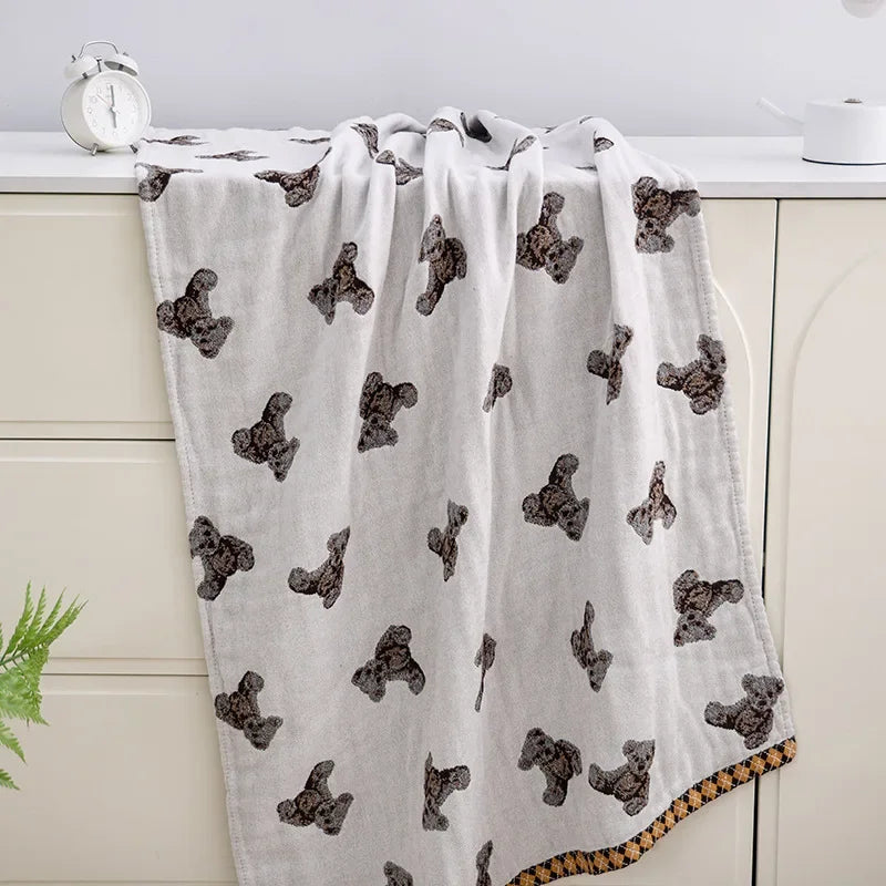 DecorBites™ Boho Cotton Gauze Bath Towel - Quick-Dry & Large Wrap